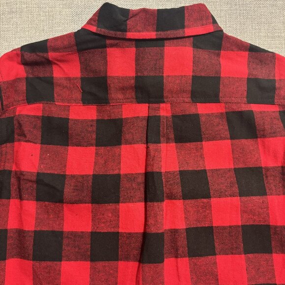 Matix Red & Black Plaid Flannel Shirt Sizes S,M,L,XL - Picture 10 of 14